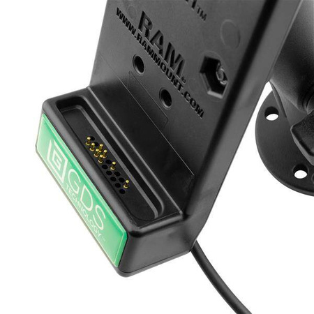 GDS® Dock pentru telefon alimentat USB-C 2.0 cu montare cu bilă dublă cu găurire în jos