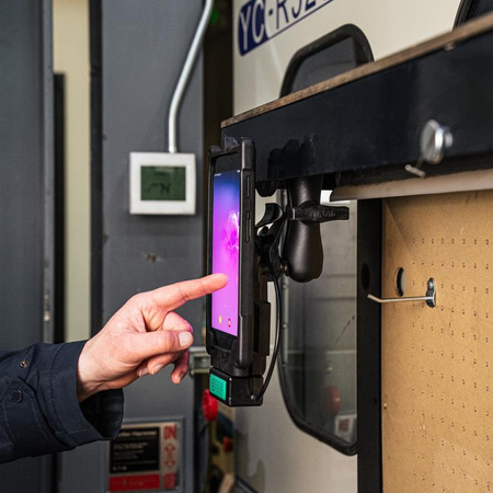 RAM® Tough-Mag™ Suport magnetic rezistent cu placă diamantată - mediu