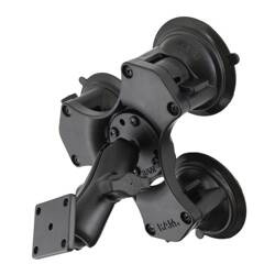 Suport cu trei ventuze RAM® Twist-Lock™ cu placă AMPS dreptunghiulară