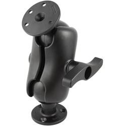 RAM® Suport dublu cu bilă cu două plăci rotunde mari - dimensiune E scurt