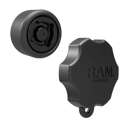 Buton de securitate RAM® Pin-Lock™ cu model cu 4 pini pentru brațe cu soclu de dimensiune B