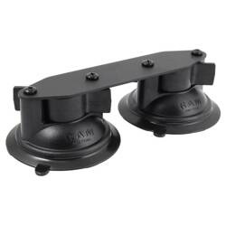 RAM® Twist-Lock™ Bază dublă cu ventuze cu placă dreaptă